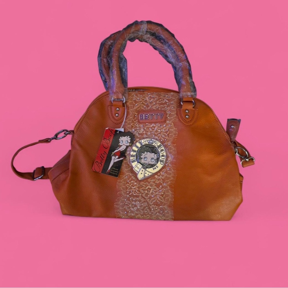 Betty Boop Orange purse with Lace Detail